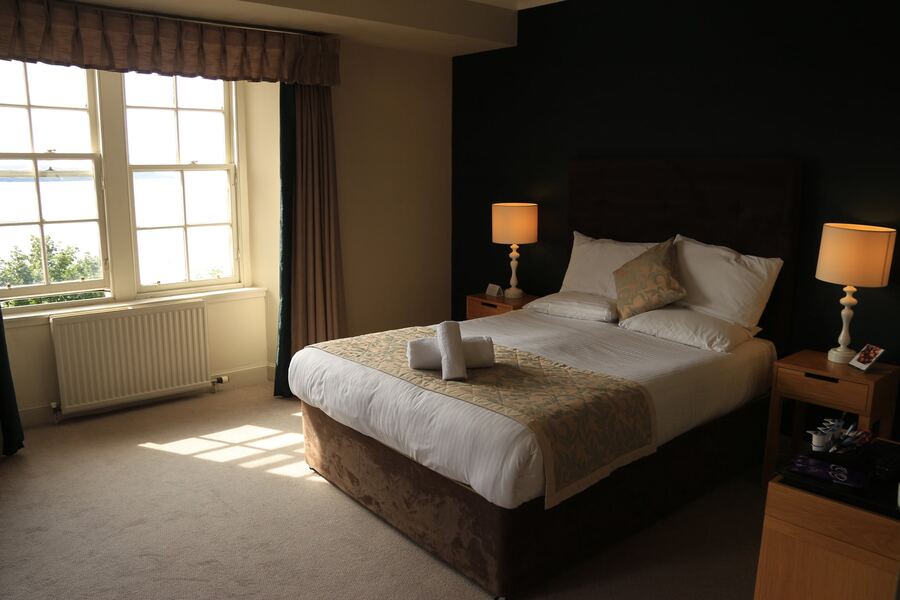 A double bedroom at the Gairloch Hotel