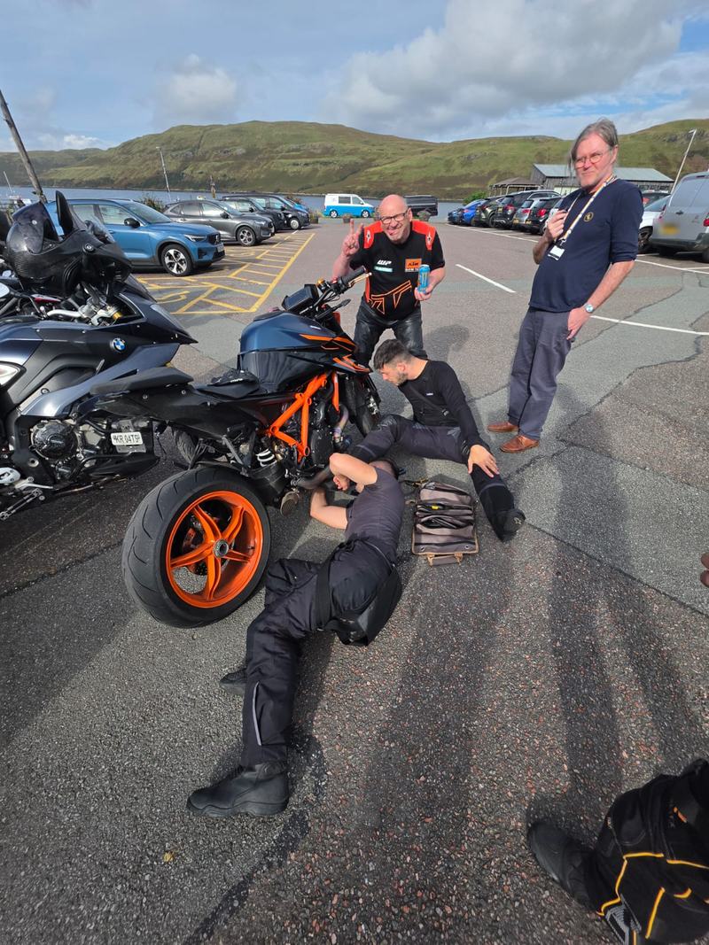 Somebody's always under the KTM